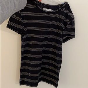 Black striped top